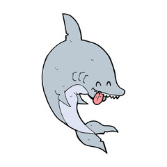funny cartoon shark