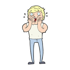 cartoon gasping man