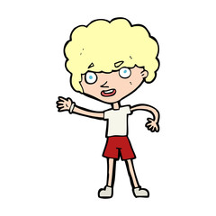 cartoon sporty person