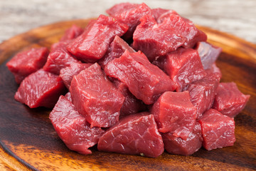 Raw beef meat