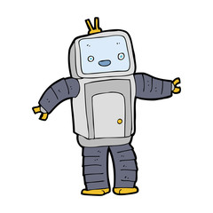 cartoon robot