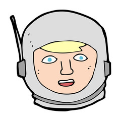 cartoon astronaut head