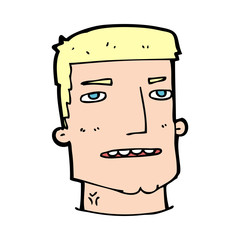 cartoon male head