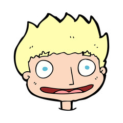cartoon happy boy