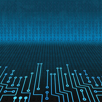 Electronic circuit and  binary code