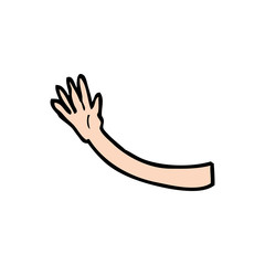 cartoon arm gesture