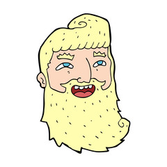 cartoon man with beard laughing