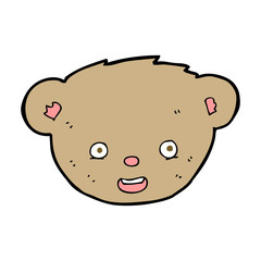 cartoon teddy bear face