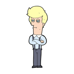 cartoon annoyed man