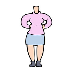cartoon female body (add photos or mix and match cartoons)