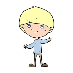 cartoon happy boy