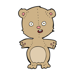 Obraz na płótnie Canvas cartoon teddy bear