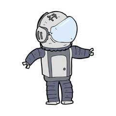 cartoon astronaut