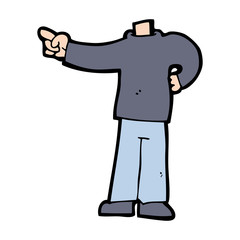 cartoon pointing body (mix and match cartoons or add own photos)