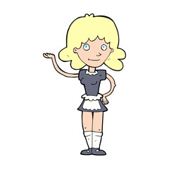 cartoon maid