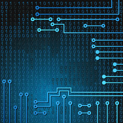 Electronic circuit and  binary code