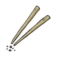 cartoon chopsticks