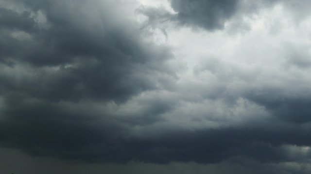dark storm clouds are moving fast at viewer - timelapse 4k
