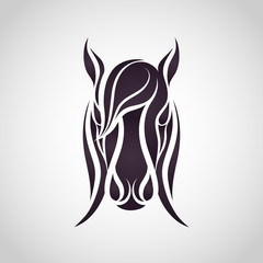 Horse head - vector illustration