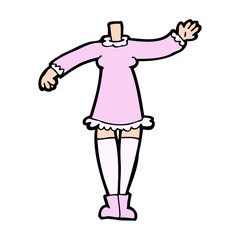 cartoon female body (add photos or mix and match cartoons)