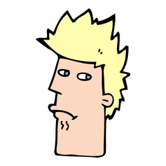 cartoon nervous expression