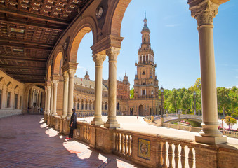 Obraz premium plaza de espana w Sewilli