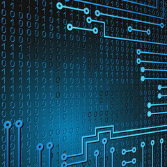 Electronic circuit and  binary code