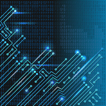 Electronic circuit and  binary code