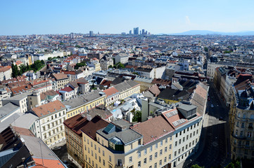 Obraz premium Blick über die Dächer von Wien