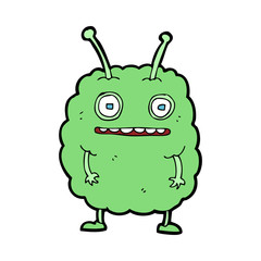 cartoon funny alien monster