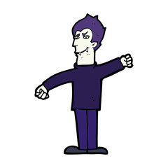 cartoon vampire man