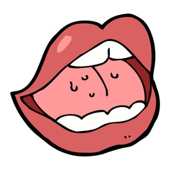 cartoon open mouth
