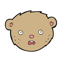 cartoon teddy bear face