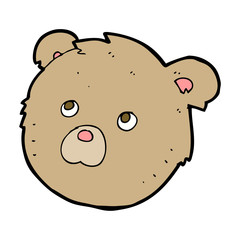 cartoon teddy bear face