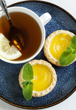 Lemon Tart and cup of tea