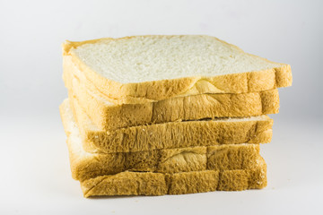 bread on white background