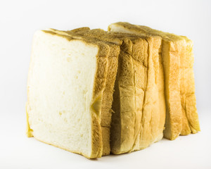 bread on white background
