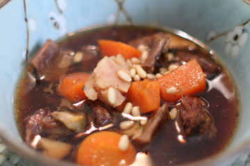 Bowl of Korean beef stew known as 