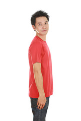 man with t-shirt (side view)