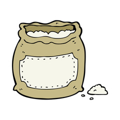 cartoon bag of flour