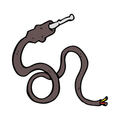 cartoon electrical lead