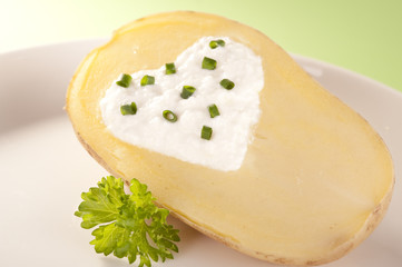 potato with cottage cheese