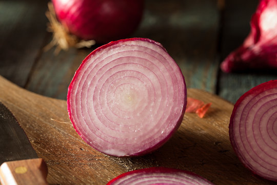 Raw Organic Red Onions