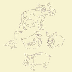 Farm Animal Set