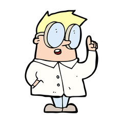 cartoon scientist