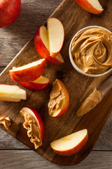 Organic Apples and Peanut Butter