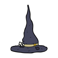 cartoon spooky witches hat
