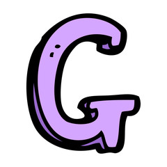 cartoon letter G