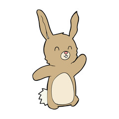 cartoon happy rabbit