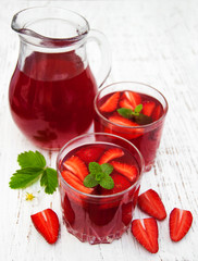 Summer strawberry drink